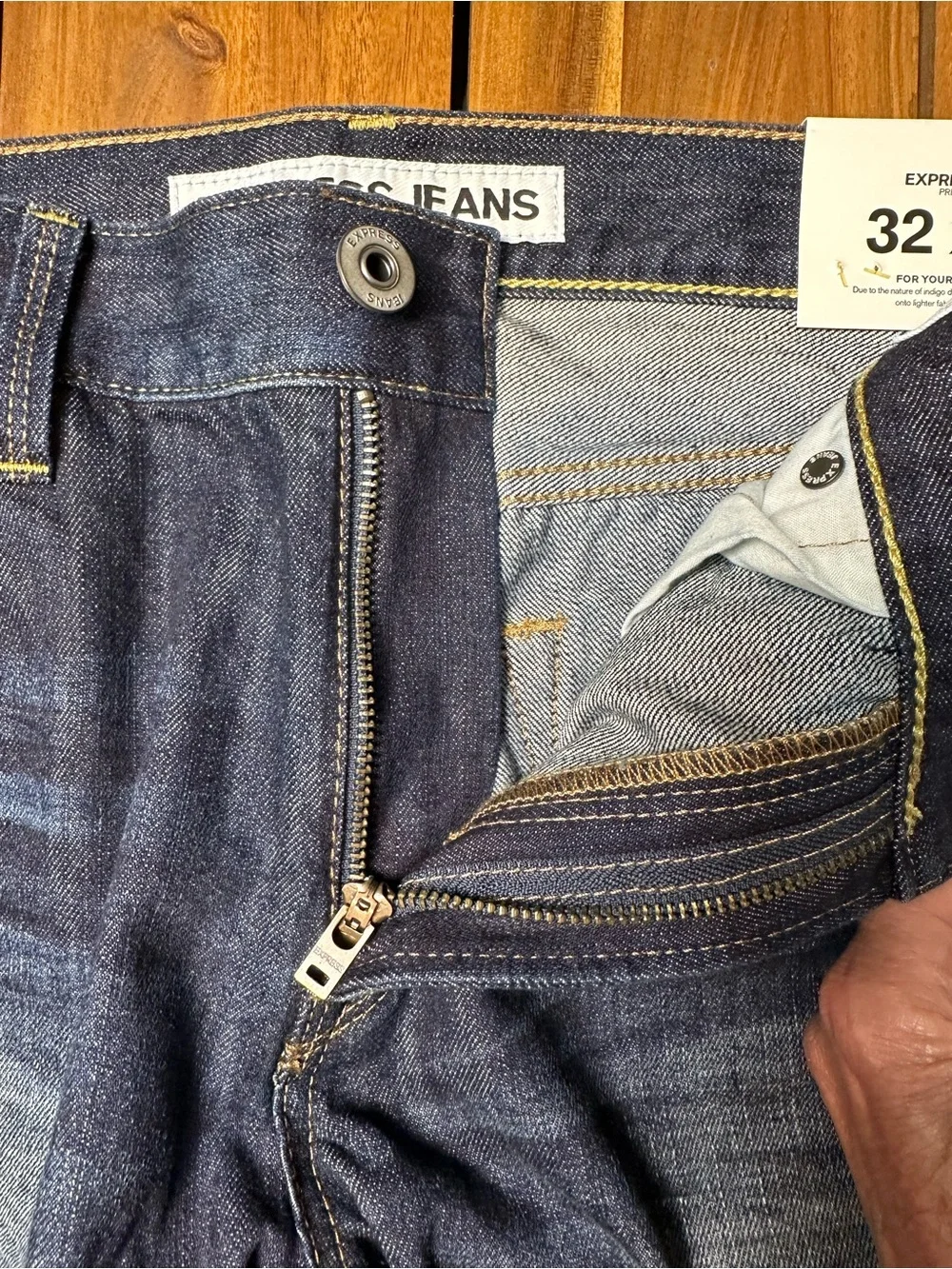 NWT Express Men’s Dark Indigo Slim Straight Jeans 32x30